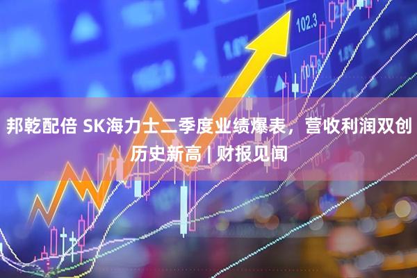 邦乾配倍 SK海力士二季度业绩爆表，营收利润双创历史新高 | 财报见闻