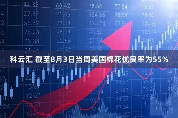 科云汇 截至8月3日当周美国棉花优良率为55%