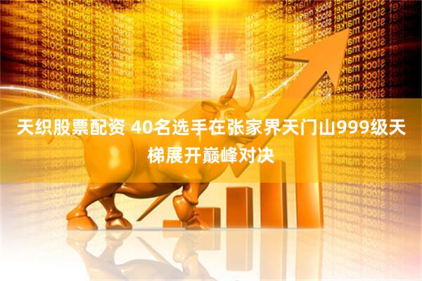 天织股票配资 40名选手在张家界天门山999级天梯展开巅峰对决
