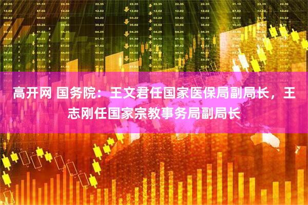 高开网 国务院：王文君任国家医保局副局长，王志刚任国家宗教事务局副局长